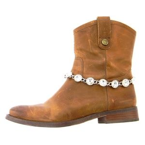 Rhinestones Linked Boot Chain